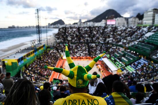 2016 Summer Olympics. Beach volleyball. Day Six