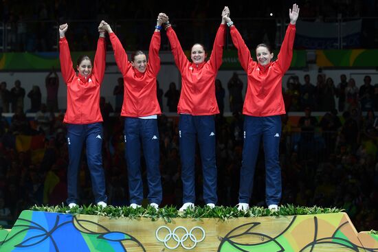 2016 Summer Olympics. Fencing. Women. Épée. Team competition