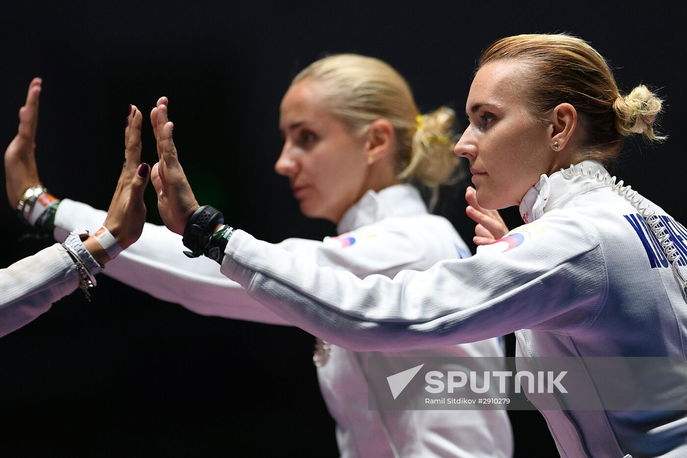 2016 Summer Olympics. Fencing. Women. Épée. Team competition