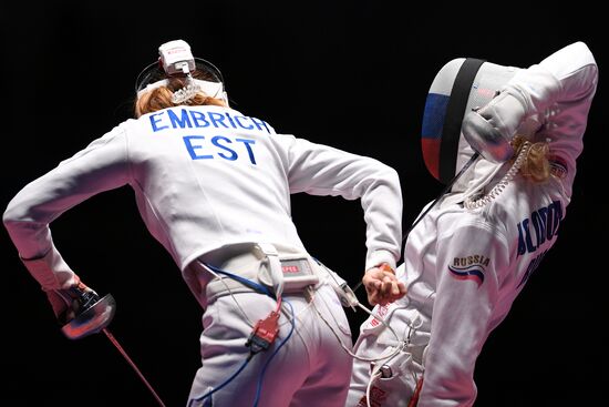 2016 Summer Olympics. Fencing. Women. Épée. Team competition