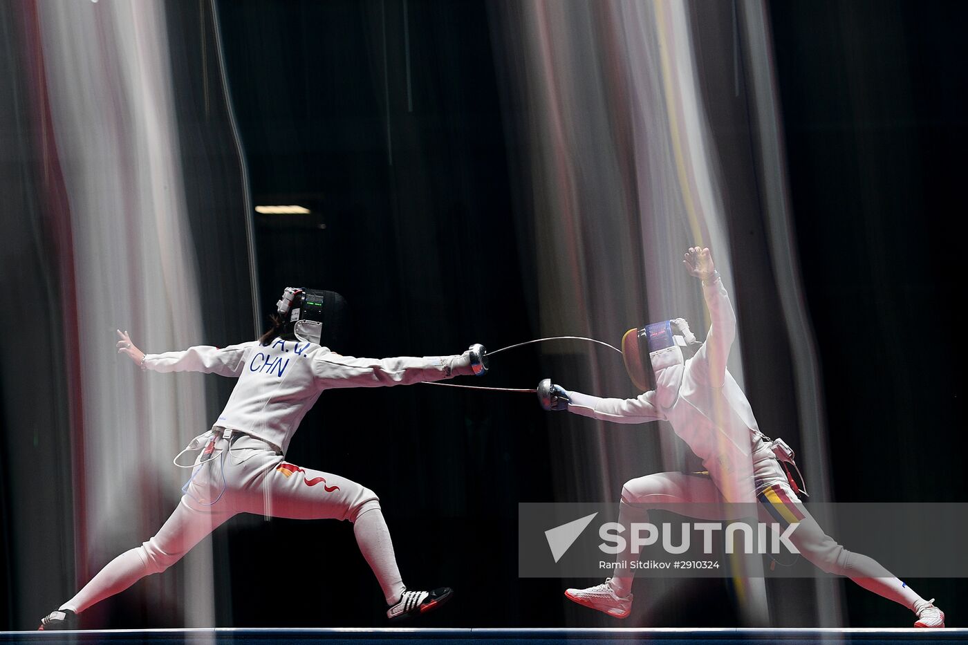 2016 Summer Olympics. Fencing. Women. Épée. Team competition