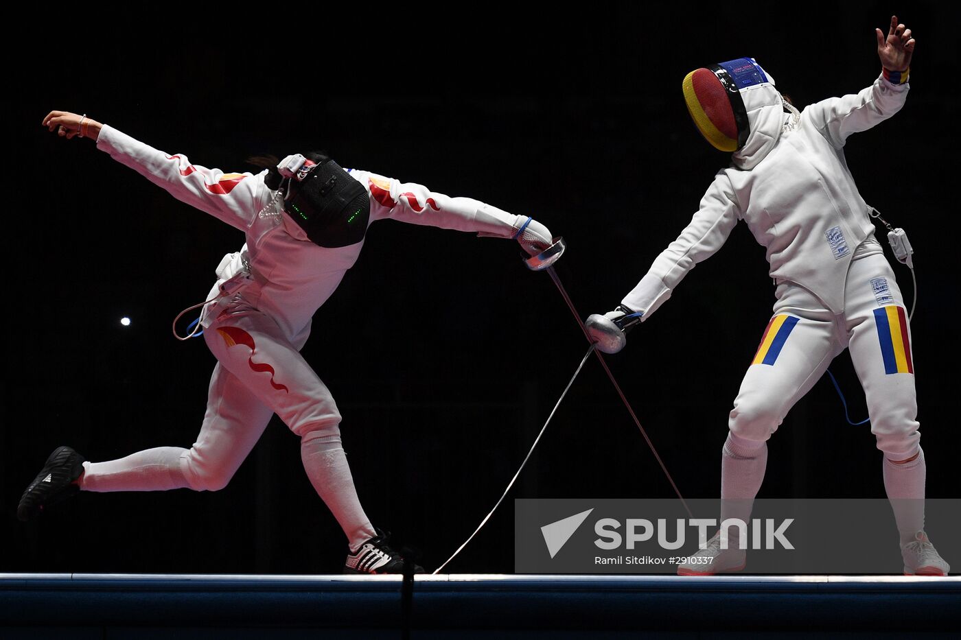 2016 Summer Olympics. Fencing. Women. Épée. Team competition