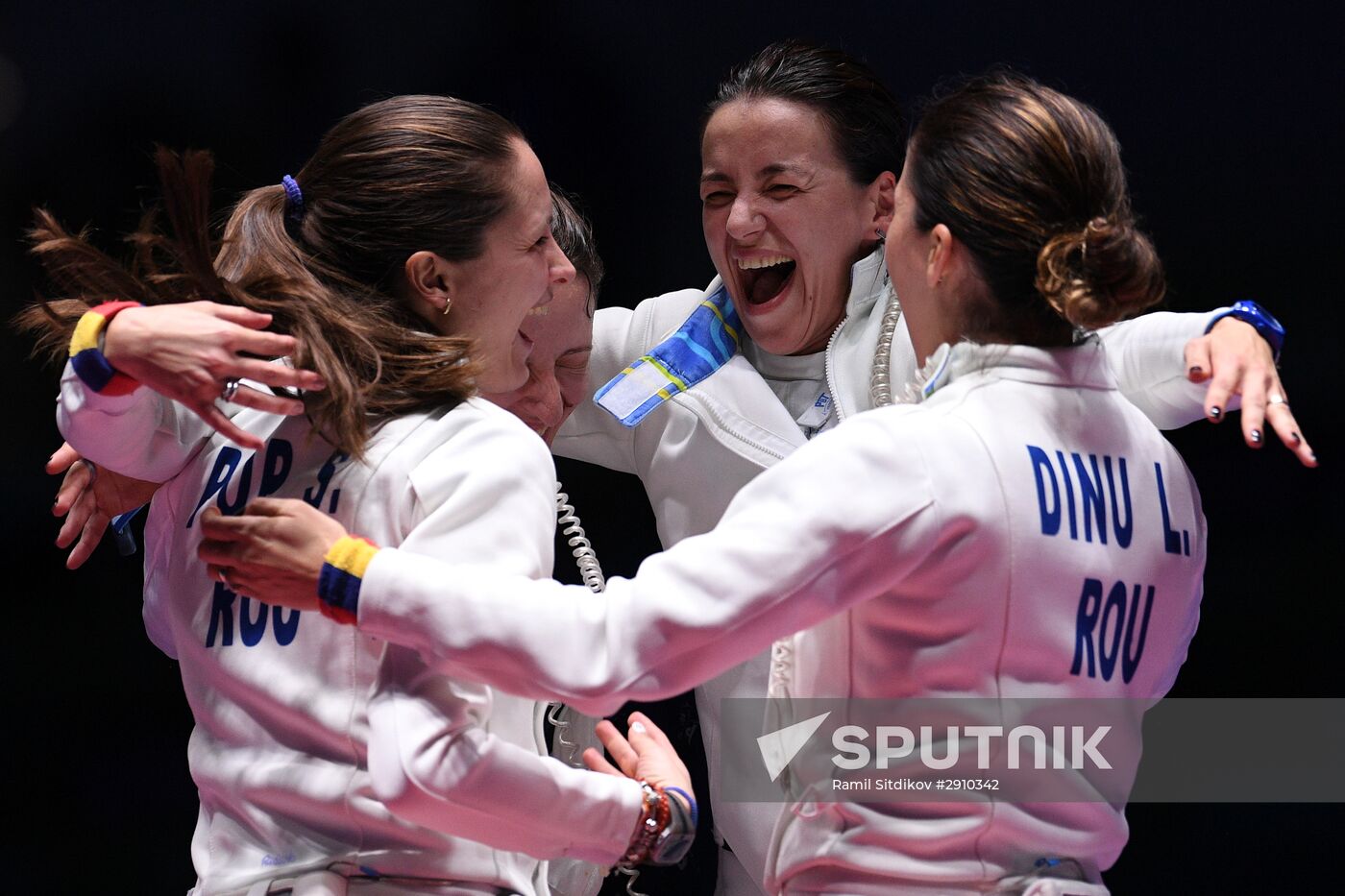 2016 Summer Olympics. Fencing. Women. Épée. Team competition