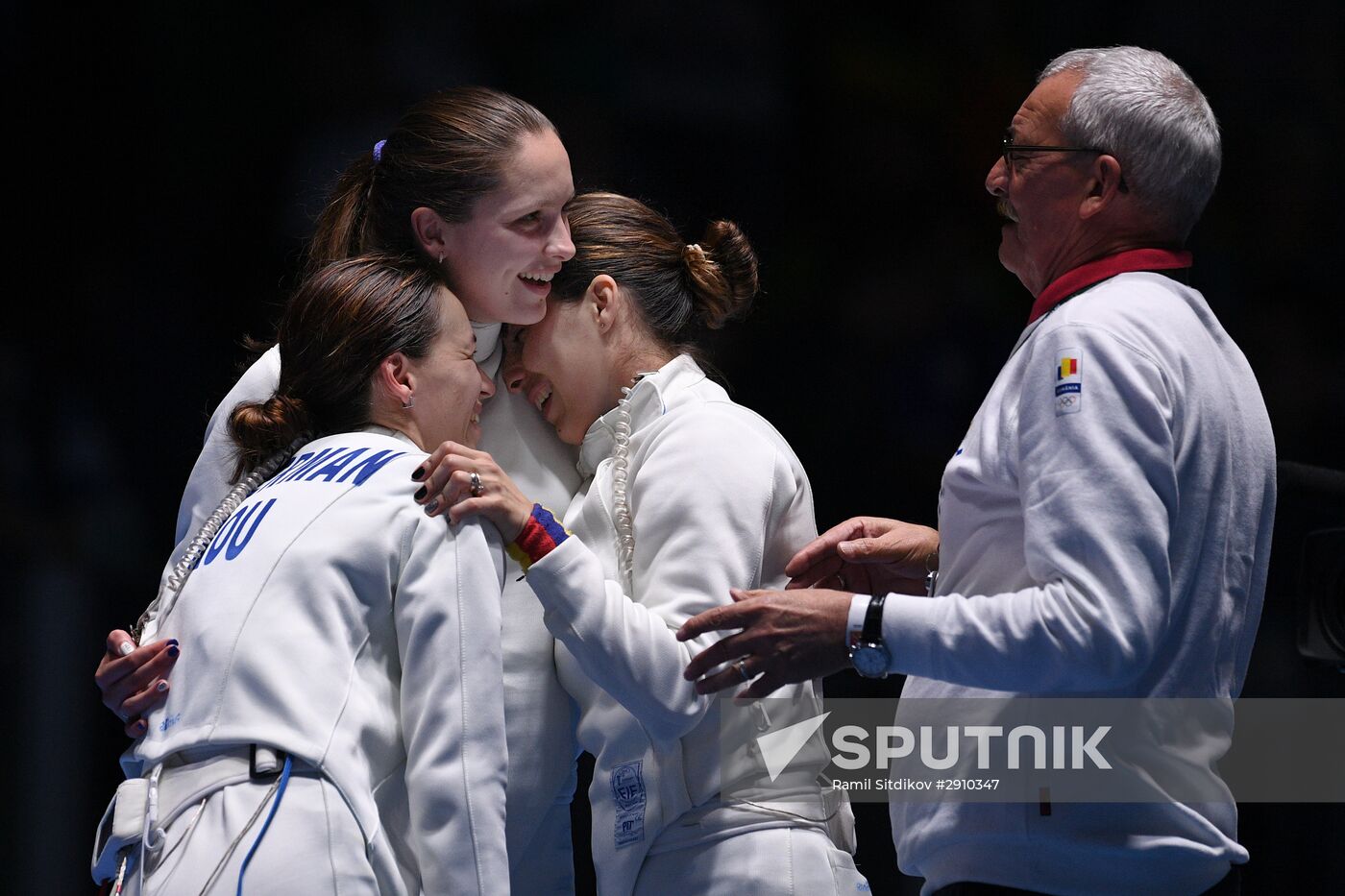 2016 Summer Olympics. Fencing. Women. Épée. Team competition