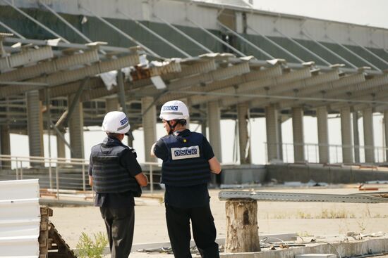 Aftermath of Donetsk filter plant shelling