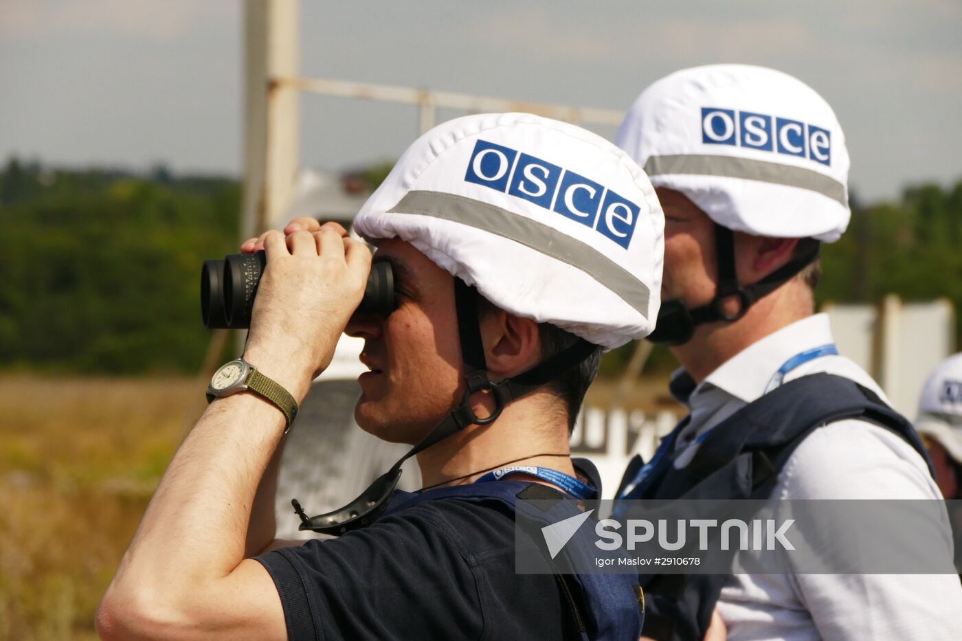 Aftermath of Donetsk filter plant shelling