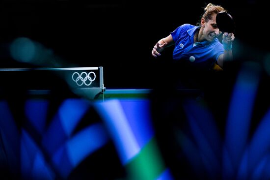 2016 Summer Olympics. Table tennis. Women's team doubles. Day One