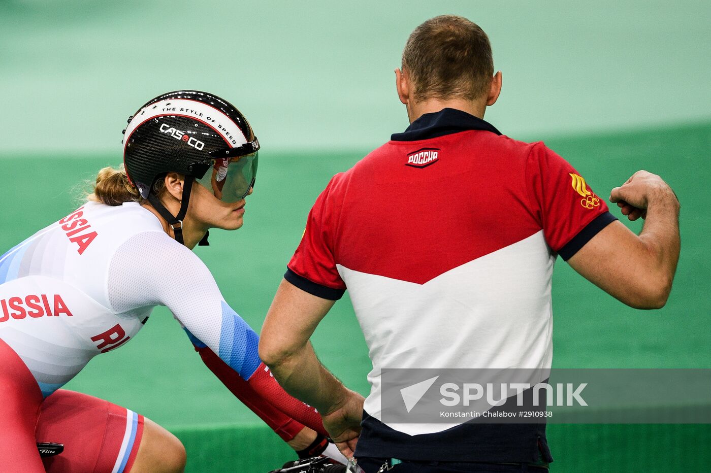 2016 Summer Olympics. Track cycling. Women's team sprint