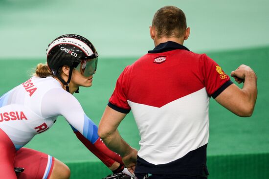 2016 Summer Olympics. Track cycling. Women's team sprint