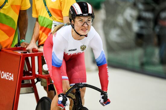 2016 Summer Olympics. Track cycling. Women's team sprint