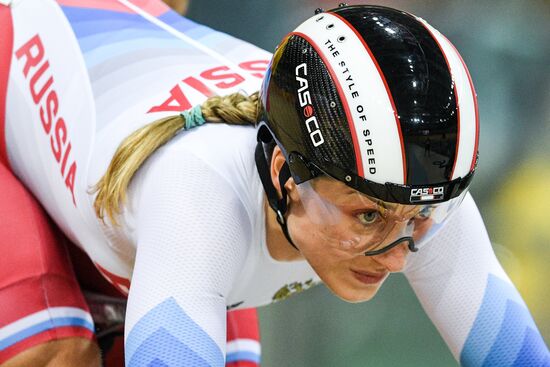 2016 Summer Olympics. Track cycling. Women's team sprint