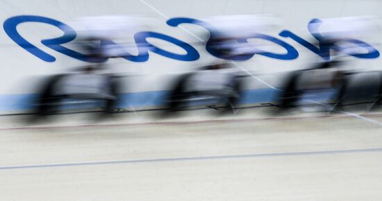2016 Summer Olympics. Track cycling. Women's team sprint