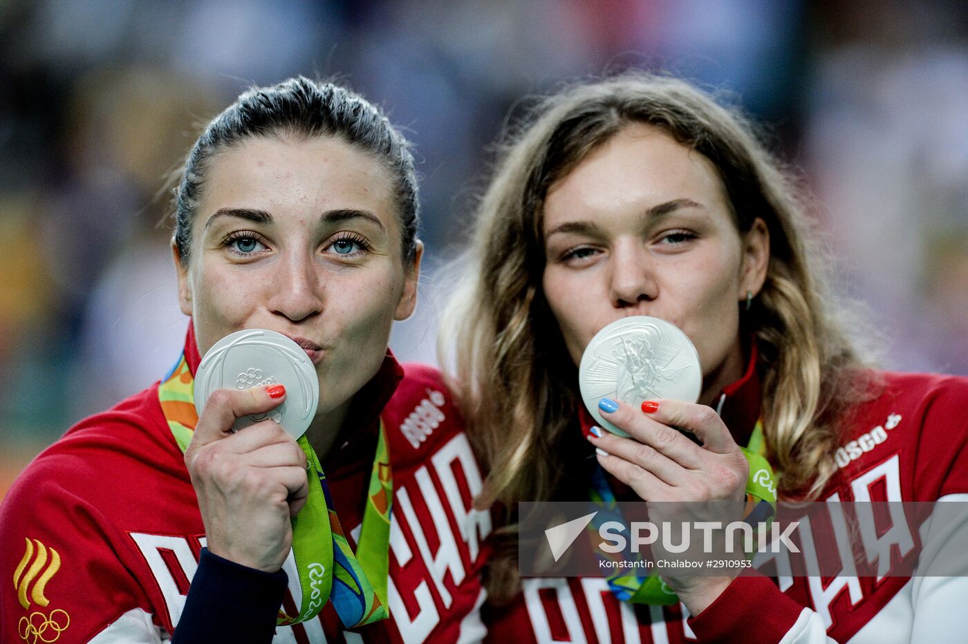 2016 Summer Olympics. Track cycling. Women's team sprint