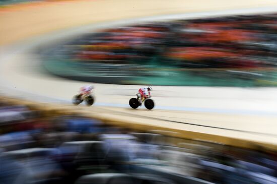 2016 Summer Olympics. Track cycling. Women's team sprint