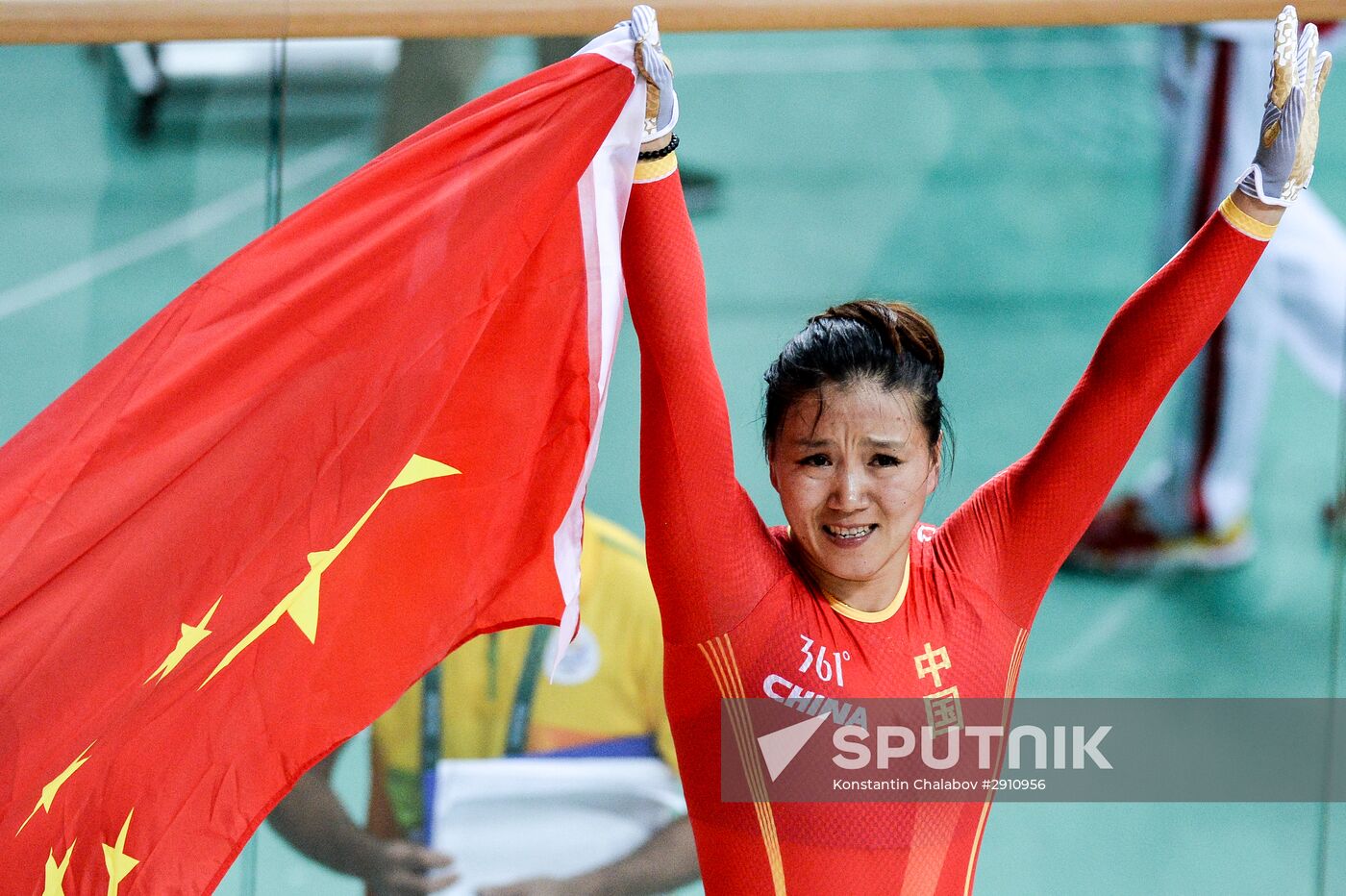 2016 Summer Olympics. Track cycling. Women's team sprint