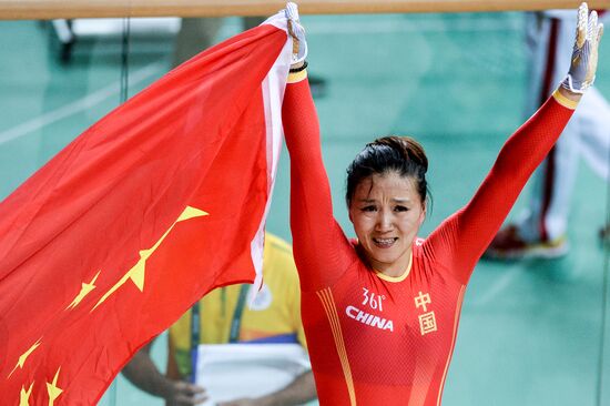 2016 Summer Olympics. Track cycling. Women's team sprint