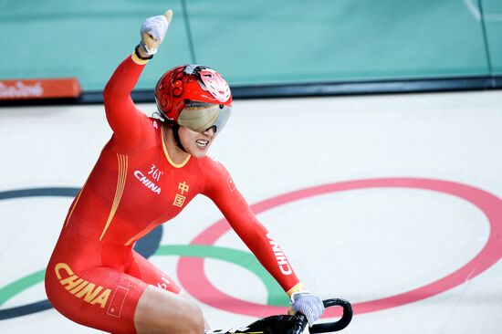 2016 Summer Olympics. Track cycling. Women's team sprint