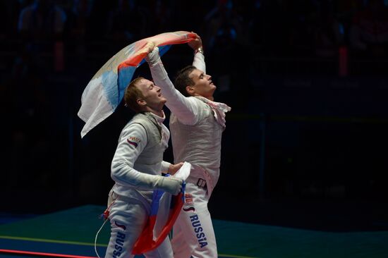2016 Summer Olympics. Fencing. Men. Foil. Team competition