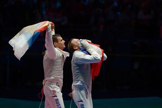 2016 Olympics. Fencing. Men's foil team competitions