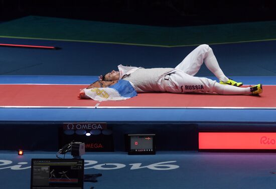2016 Olympics. Fencing. Men's foil team competitions
