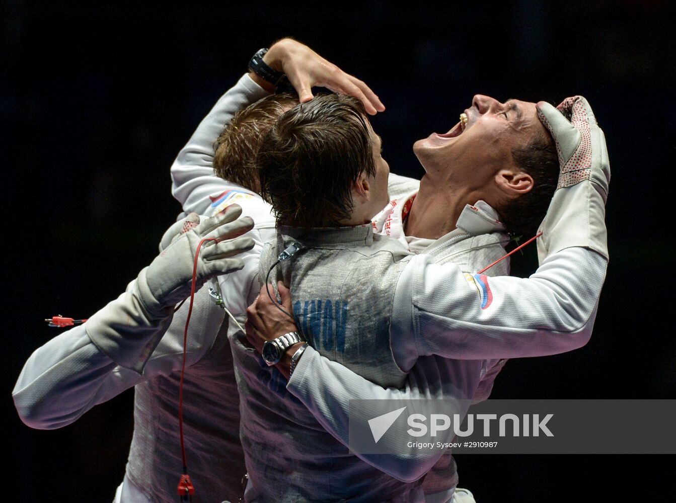 2016 Summer Olympics. Fencing. Men. Team foil