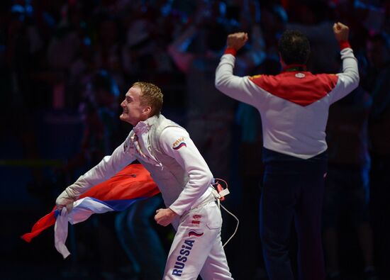 2016 Olympics. Fencing. Men's foil team competitions