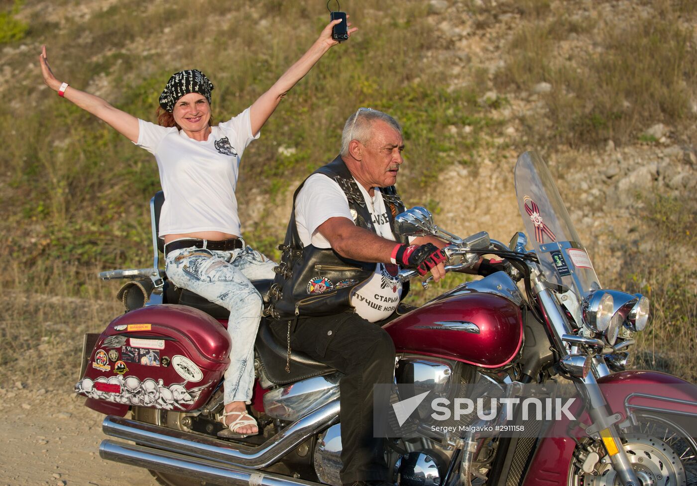 21st international bike-show Life-Saving Ark in Sevastopol