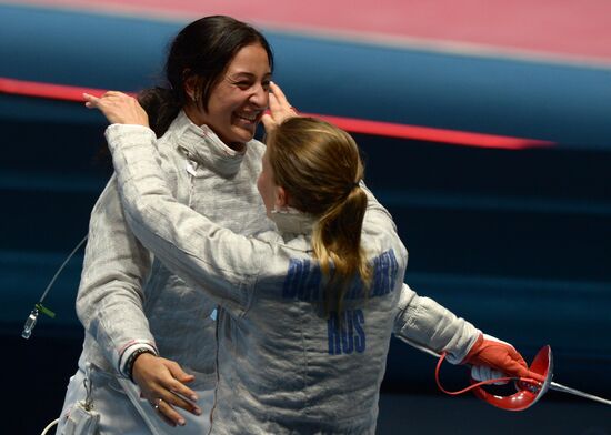 2016 Summer Olympics. Fencing. Women's saber team