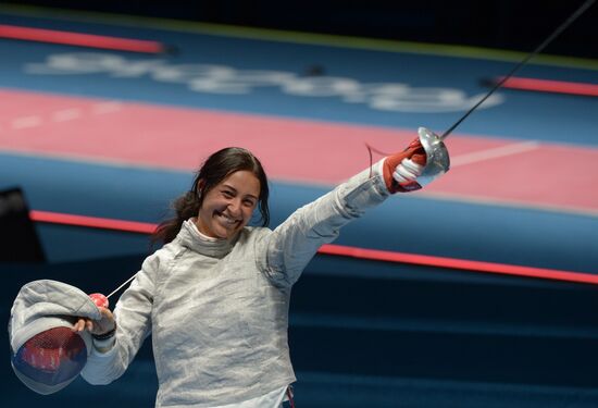 2016 Summer Olympics. Fencing. Women's saber team