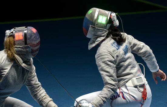 2016 Summer Olympics. Fencing. Women's saber team