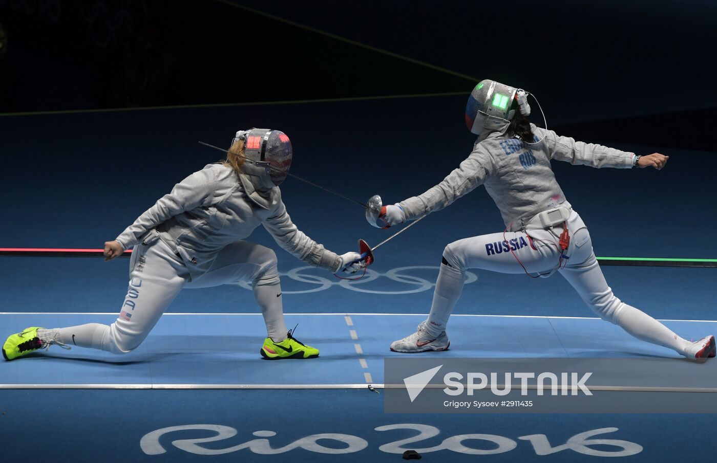 2016 Summer Olympics. Fencing. Women's saber team