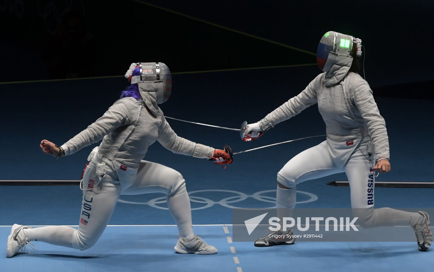 2016 Summer Olympics. Fencing. Women's saber team