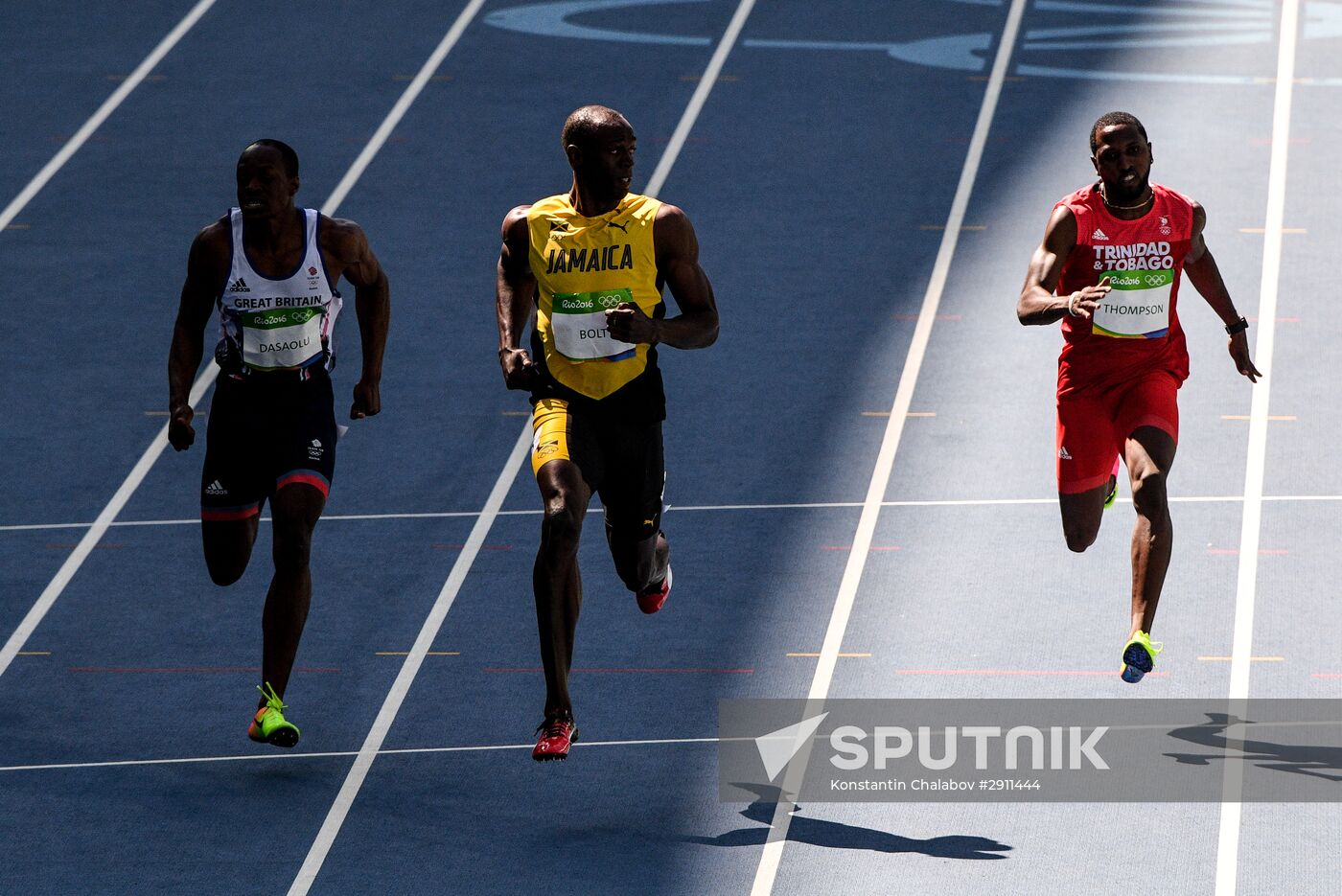 2016 Summer Olympics. Track and field athletics. Running. 100m