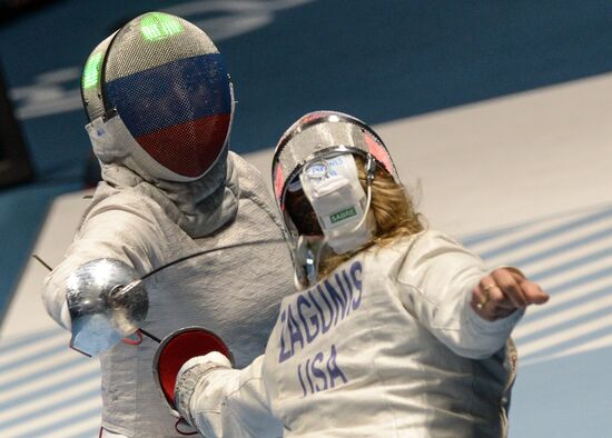 2016 Summer Olympics. Fencing. Women's saber team