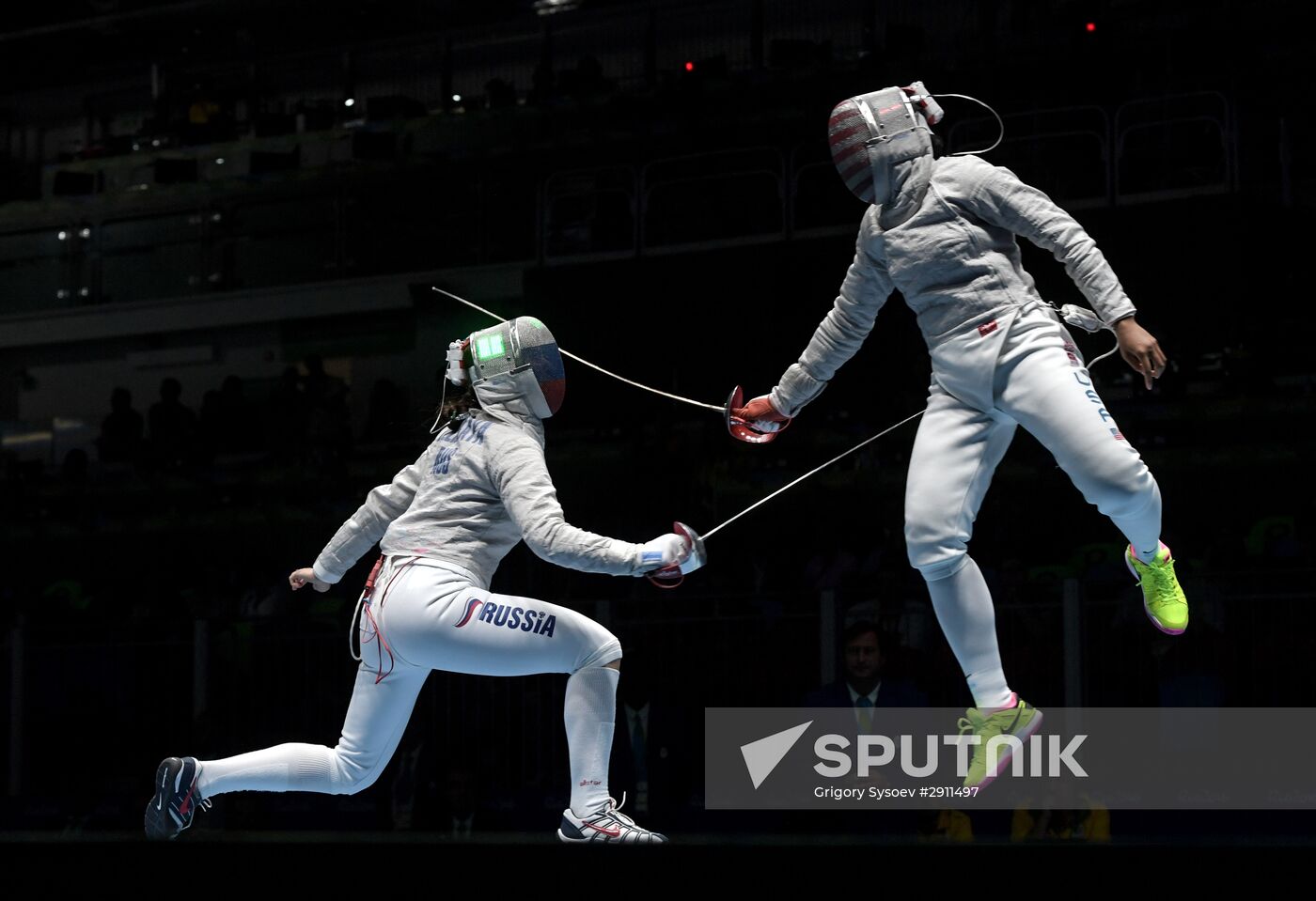 2016 Summer Olympics. Fencing. Women's saber team