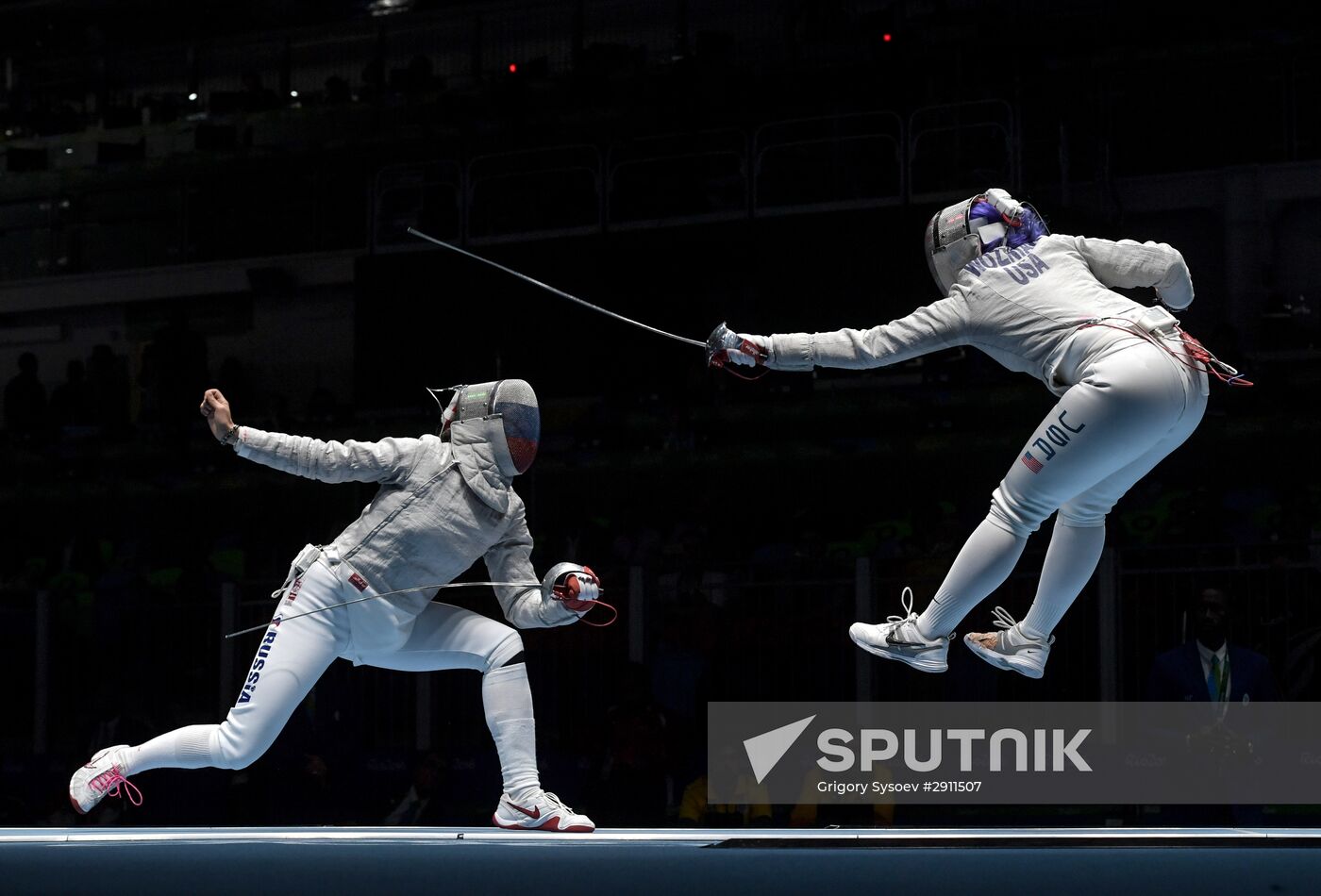 2016 Summer Olympics. Fencing. Women's saber team