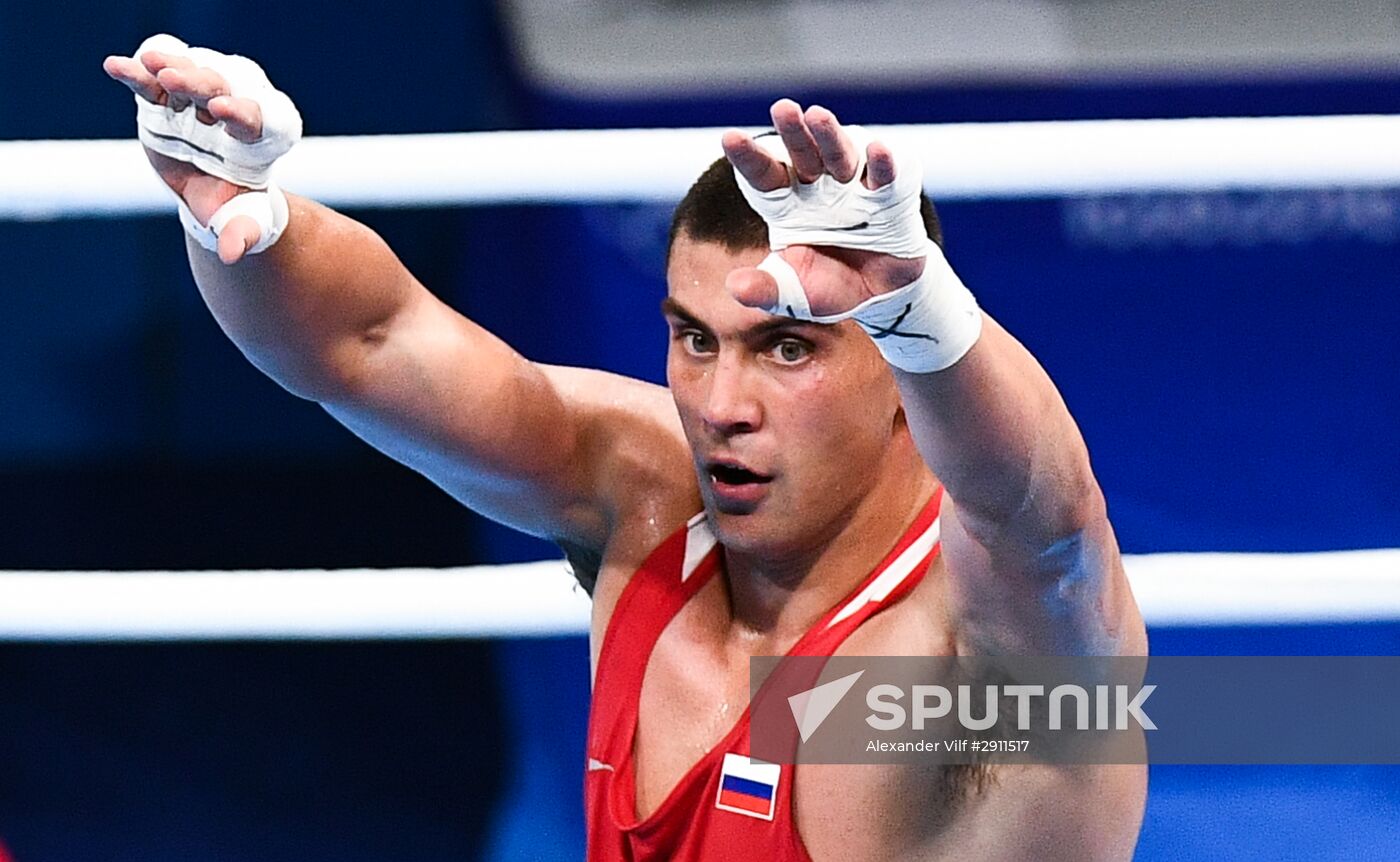 2016 Summer Olympics. Boxing. Men. Evgeny Tishchenko vs. Rustam Talaganov
