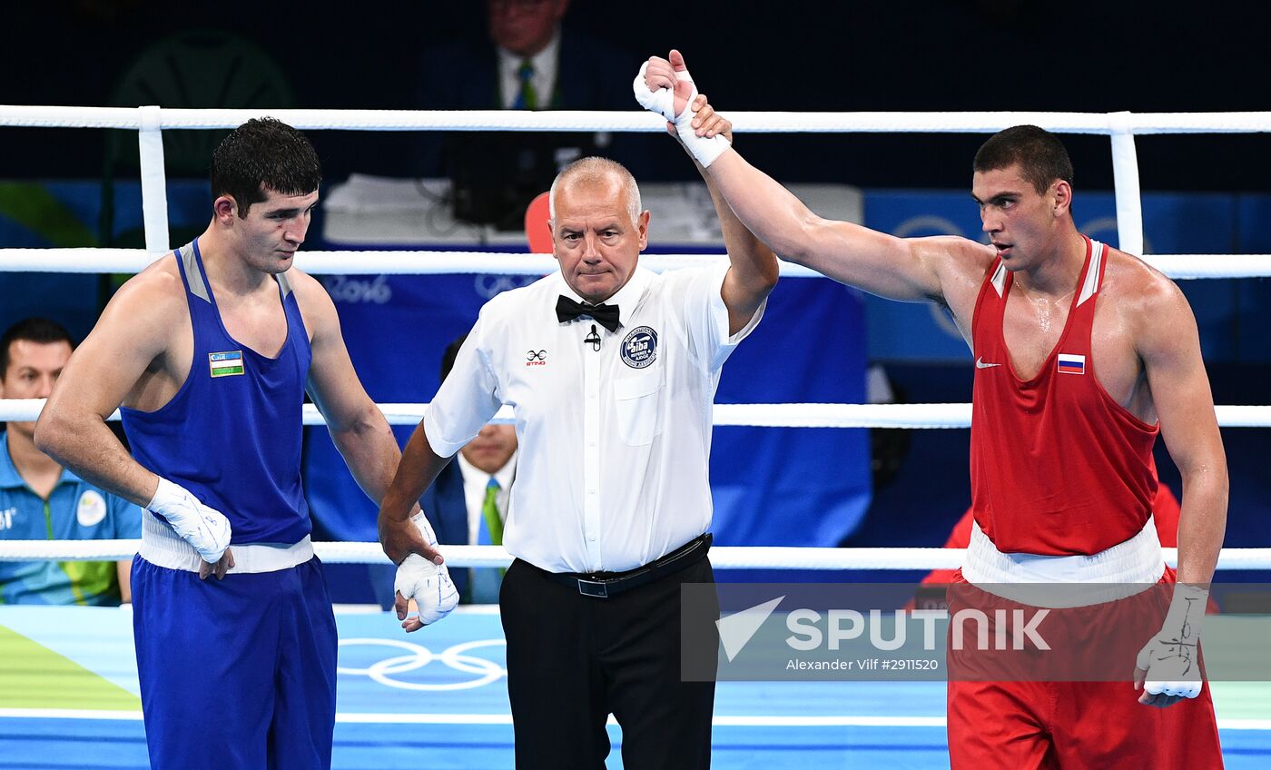 2016 Summer Olympics. Boxing. Men. Evgeny Tishchenko vs. Rustam Talaganov