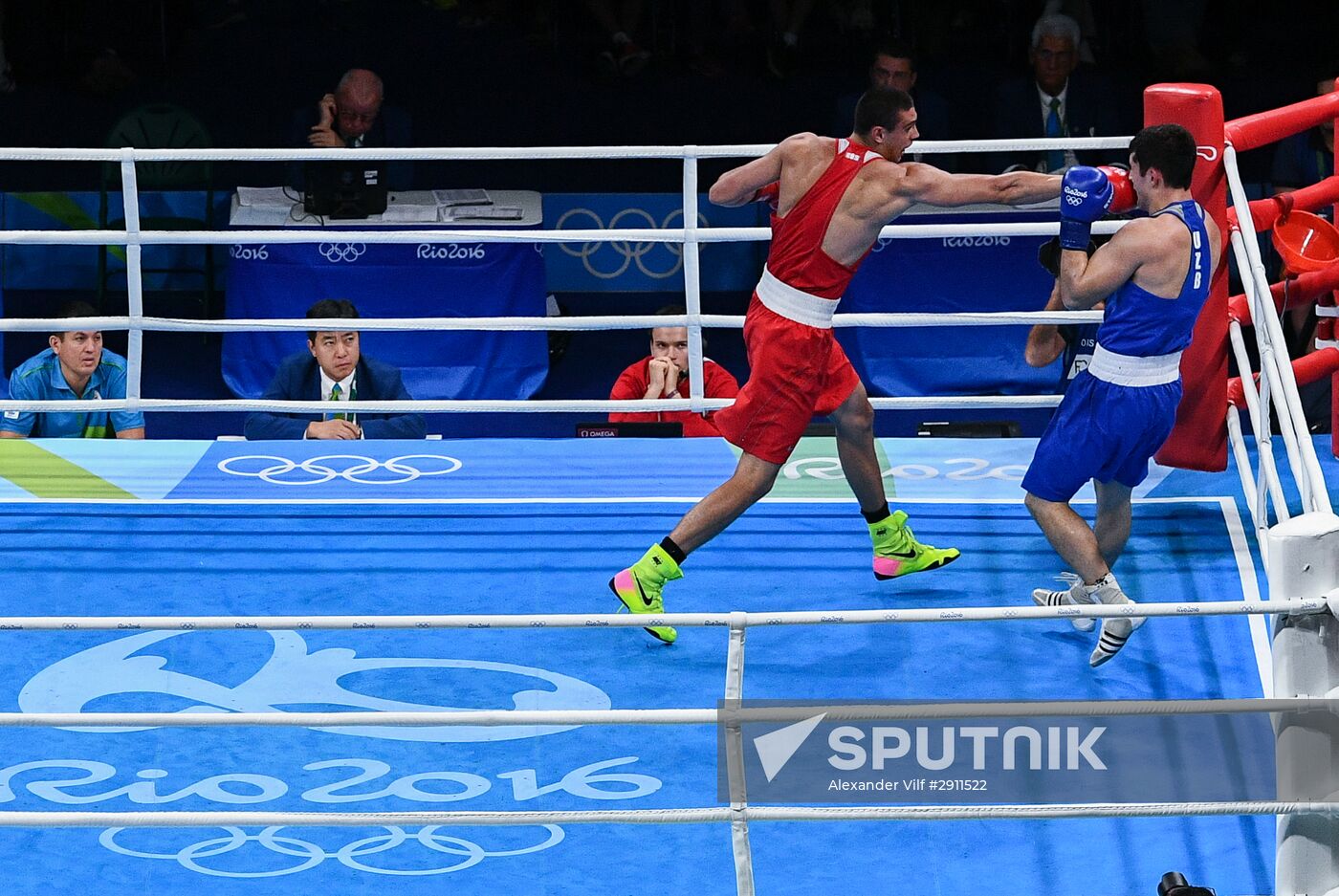 2016 Summer Olympics. Boxing. Men. Evgeny Tishchenko vs. Rustam Talaganov