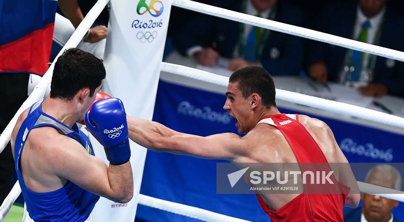 2016 Summer Olympics. Boxing. Men. Evgeny Tishchenko vs. Rustam Talaganov