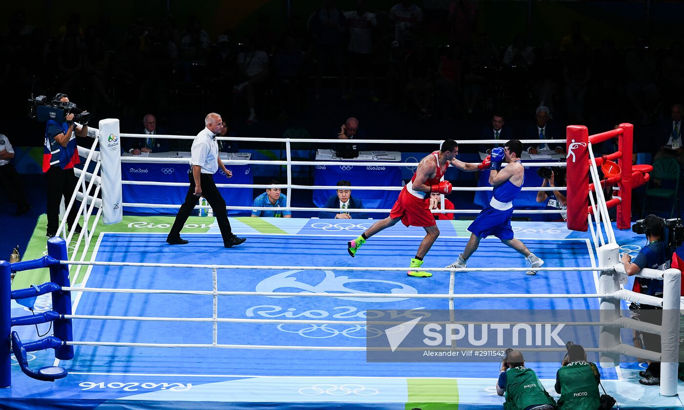 2016 Summer Olympics. Boxing. Men. Evgeny Tishchenko vs. Rustam Talaganov