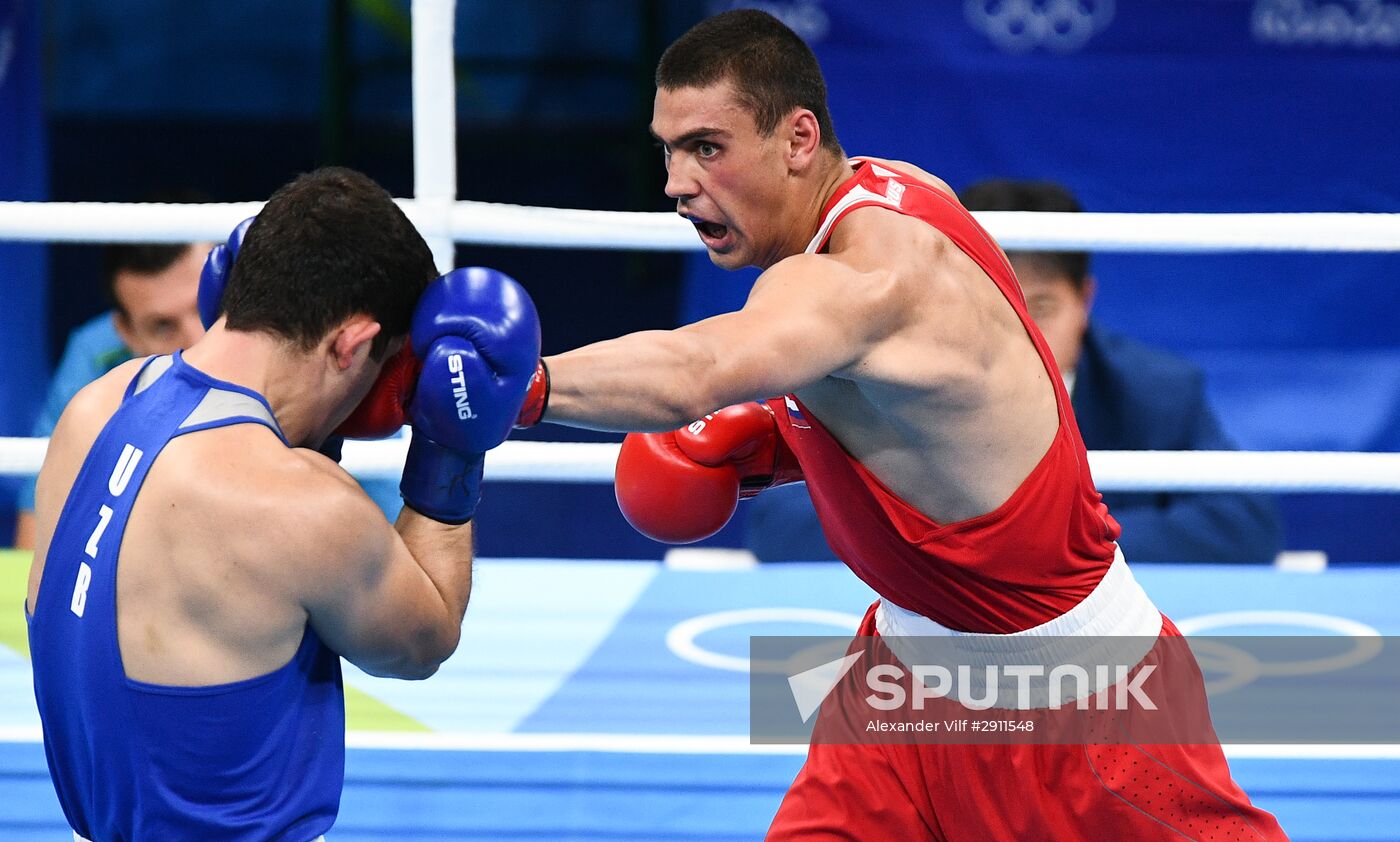 2016 Summer Olympics. Boxing. Men. Evgeny Tishchenko vs. Rustam Talaganov