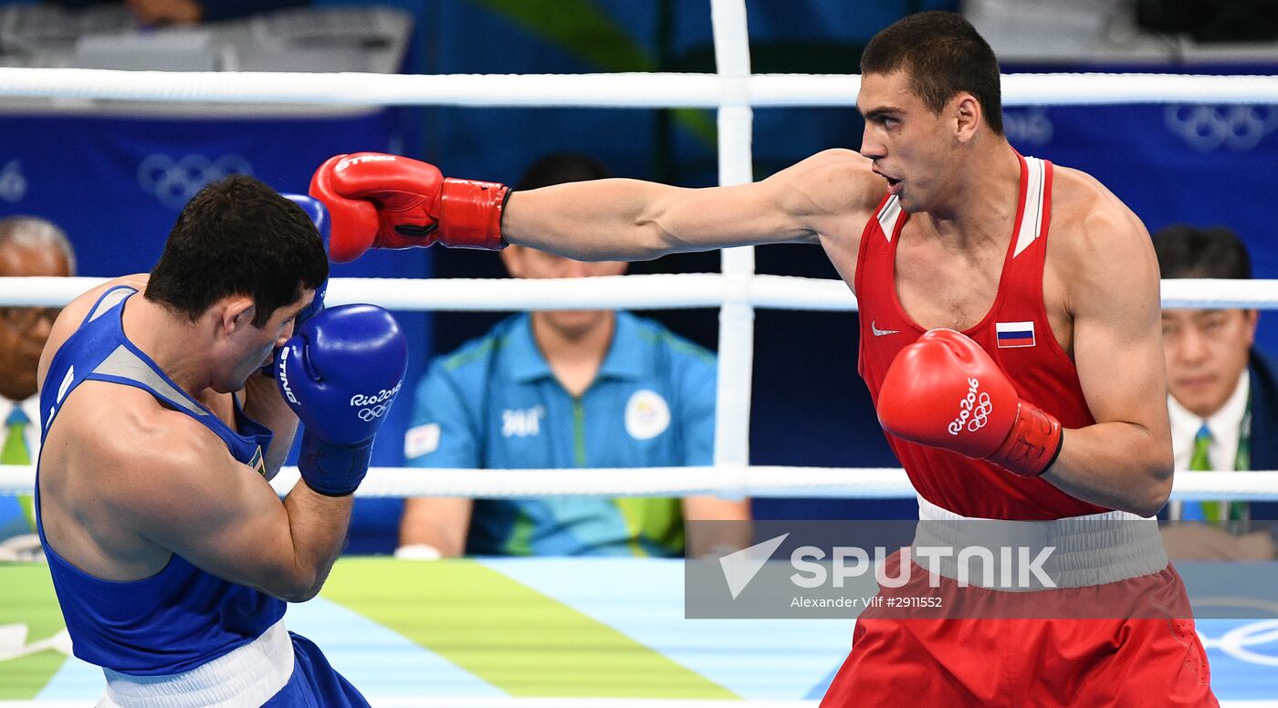2016 Summer Olympics. Boxing. Men. Evgeny Tishchenko vs. Rustam Talaganov