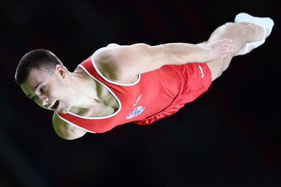 2016 Summer Olympics. Trampoline Gymnastics. Men
