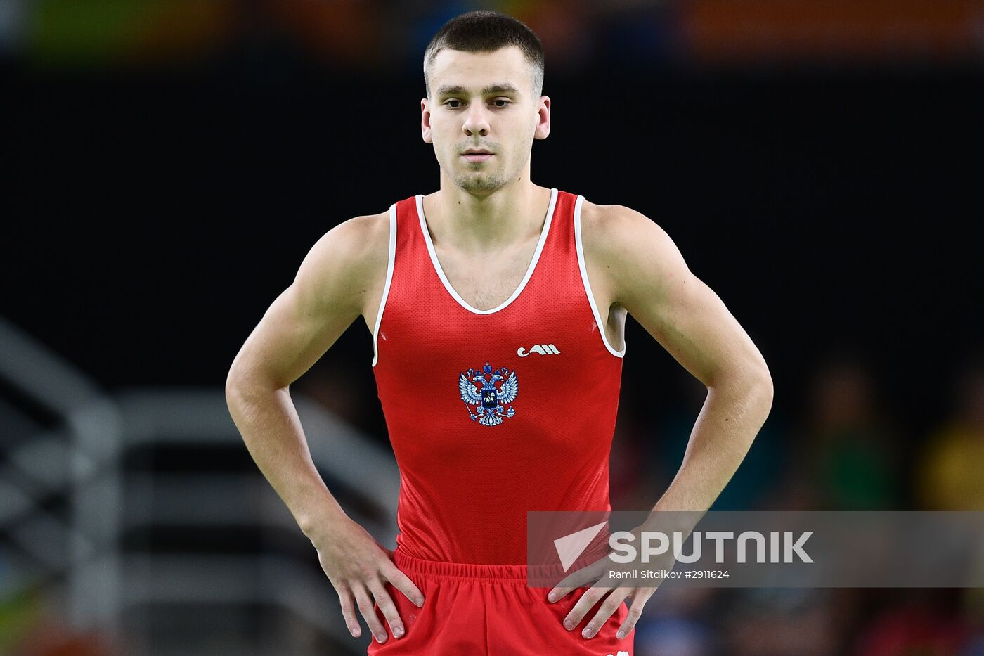 2016 Summer Olympics. Trampoline Gymnastics. Men