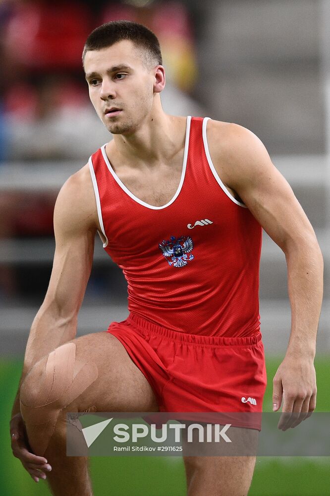2016 Summer Olympics. Trampoline Gymnastics. Men