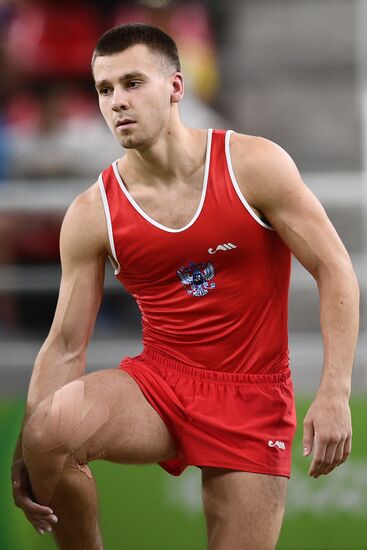 2016 Summer Olympics. Trampoline Gymnastics. Men