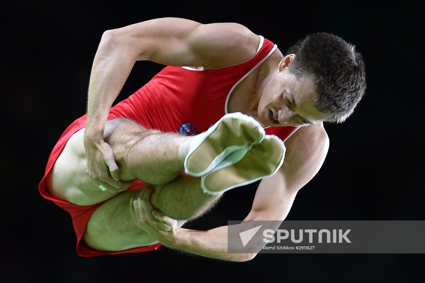 2016 Summer Olympics. Trampoline Gymnastics. Men