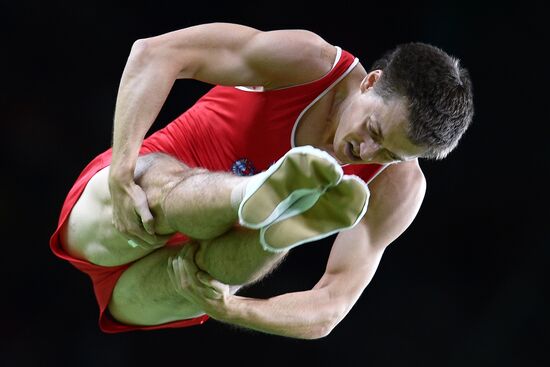 2016 Summer Olympics. Trampoline Gymnastics. Men