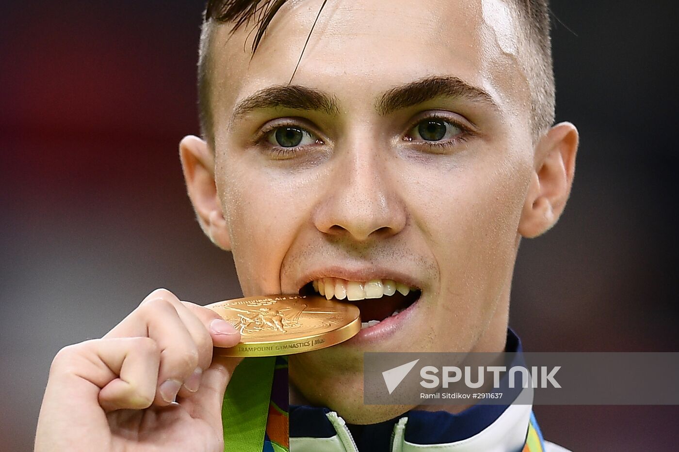 2016 Summer Olympics. Trampoline Gymnastics. Men